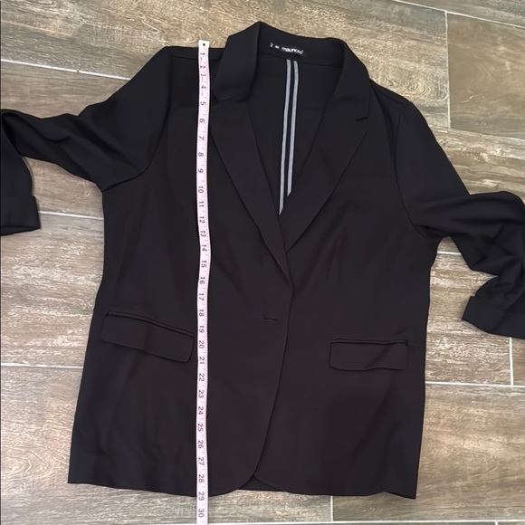 Maurices Black Blazer Lightweight Open-Front Jacket - Picture 9 of 9
